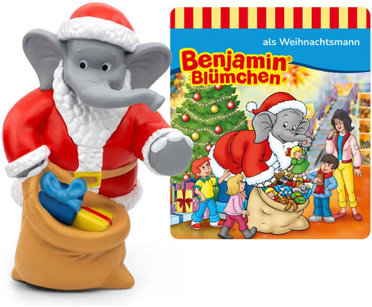 Hörspielfigur Benjamin Blümchen als Weihnachtsmann